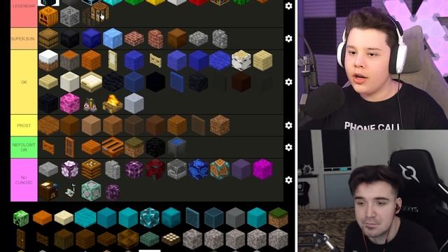 TIER LIST BLOCK-URI DIN MINECRAFT ! смотреть онлайн