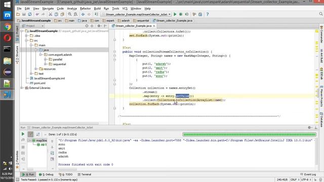 ESpark Adarsh Java8 9_Stream_collector_map(Map convertion - toCollection toList toSet toMap)Example смотреть онлайн