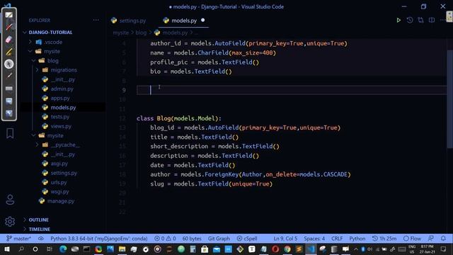 Django Blog App - Part 3, creating models, migrating and setting of database смотреть онлайн