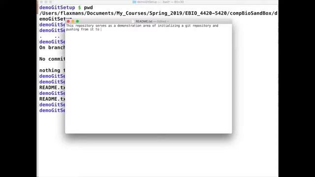 Computational Biology: creating a README and doing your first commit and push with git смотреть онлайн
