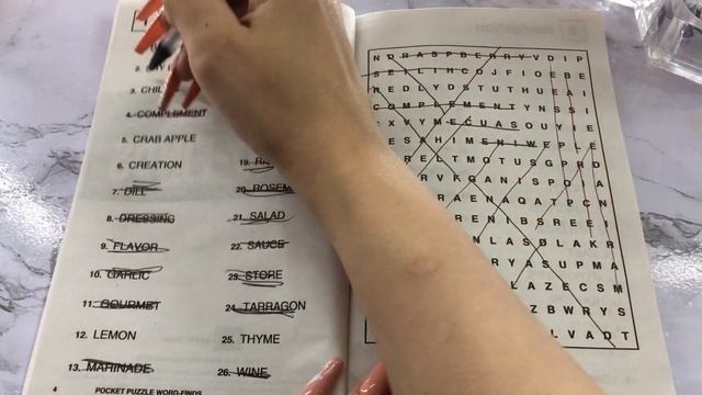 ASMR- Word Find Puzzle- Gum Chewing + No Talking смотреть онлайн