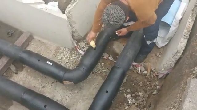 Сварка теплотрассы ду 89 в ППУ изоляции 250 м/п. г.Подольск смотреть онлайн