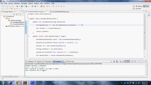 Count Words Java Application Final Version смотреть онлайн