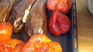 БАКЛАЖАННАЯ ИКРА ИЗ ЗАПЕЧЕННЫХ ОВОЩЕЙ В АВТОКЛАВЕ , ВЫП.13 /EGGPLANT CAVIAR FROM BAKED VEGETABLES