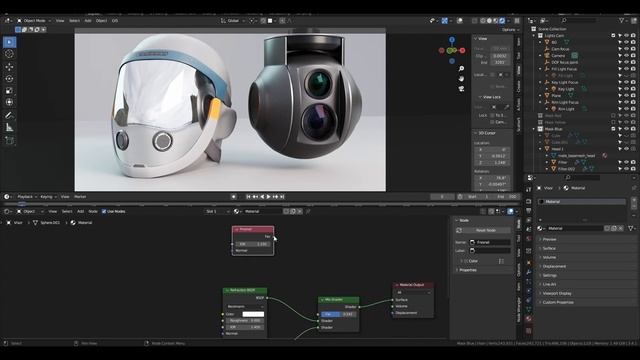 Creating an Iridescent Glass Material in Blender 3D смотреть онлайн