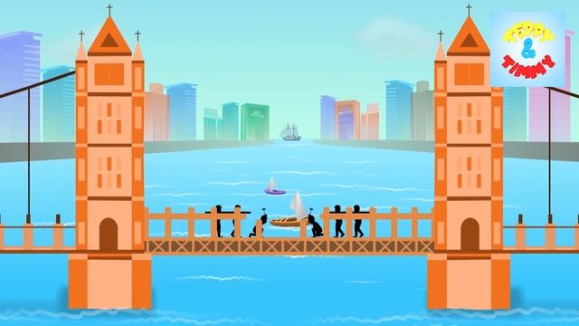 London Bridge Is Falling Down | Nursery Rhymes | Teddy & Timmy Poems for Kids смотреть онлайн