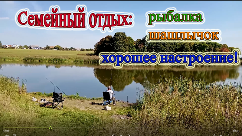 Семейный отдых на природе. Готовим шашлык на кирпичах. Рыбалка. смотреть онлайн