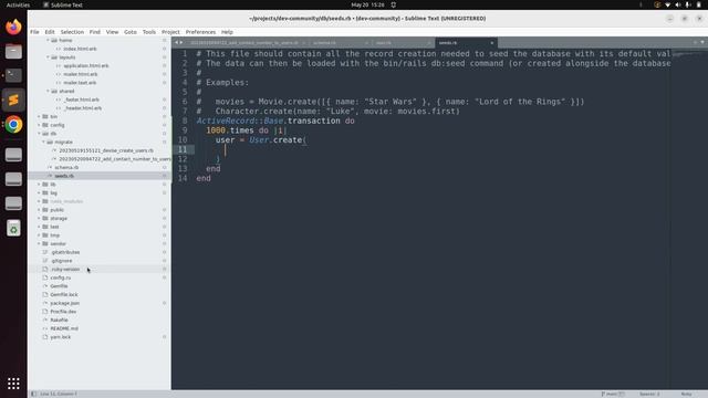 Using Faker gem to generate dummy data for user model смотреть онлайн