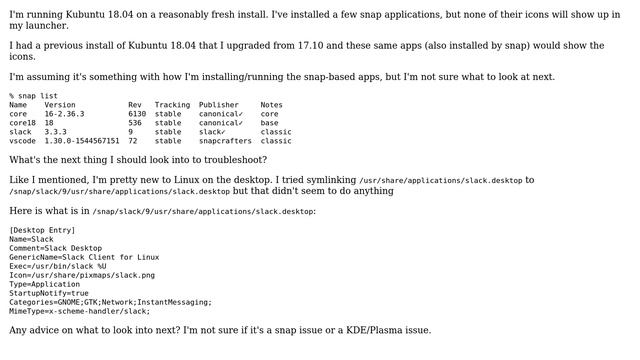 Ubuntu: Snap-installed app doesn't put icon into launcher смотреть онлайн