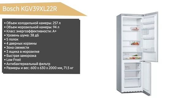 ТОП—7. Лучшие холодильники Bosch. Рейтинг 2022 года! смотреть онлайн