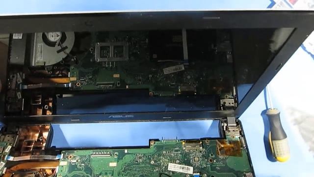 Разборка и замена клавиатуры ноутбука Asus X501A смотреть онлайн