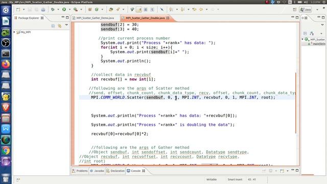 MPI Scatter & Gather Double Example смотреть онлайн