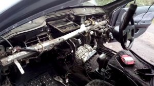 Замена печного радиатора Ниссан вингроуд 2001г