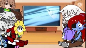 Реакция андертейл на видео про Гастера