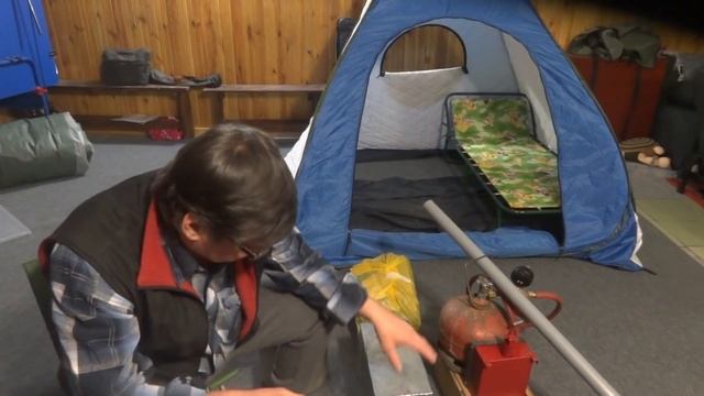 Обогрев палатки, самый простой и эффективный тепловой аккумулятор. Тест при -17.Работает. Ч.3 смотреть онлайн