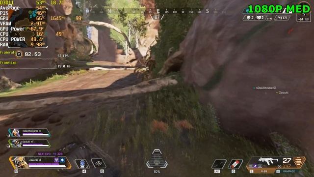 APEX LEGENDS SEASON 12 | GTX 1050 Ti Benchmark | 1080P | 900P смотреть онлайн