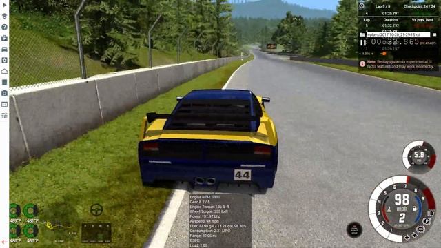 BeamNG Supercar: The Ferrari F40 Inspired Bolide Corse Mod смотреть онлайн