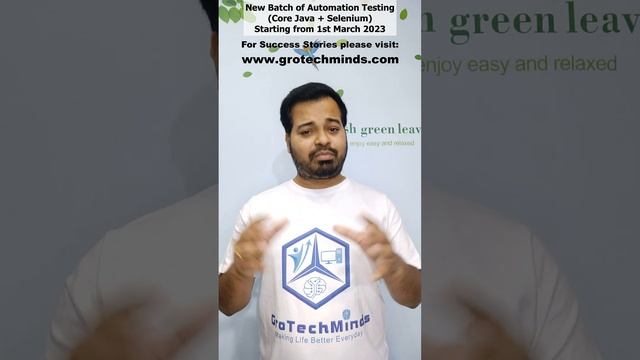 New batch of Automation Testing(Core Java + Selenium) starting 1st March 2023 | GroTechMinds смотреть онлайн