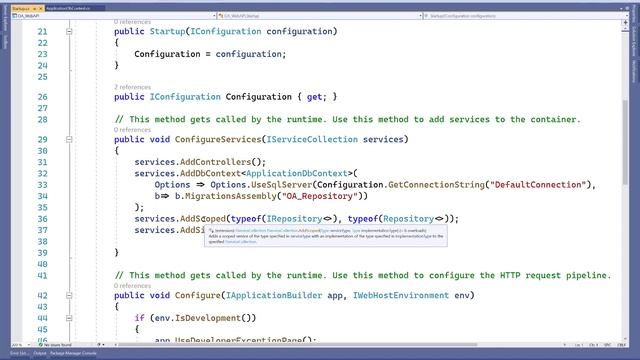 Fix:Unable to create an object of type DbContext For the different patterns supported at design tim смотреть онлайн