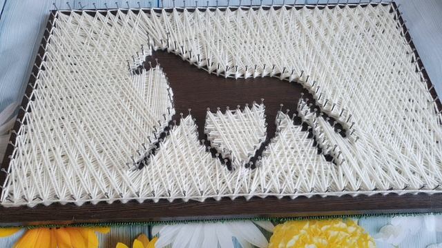 172. Картина с технике Стринг арт (String Art) - создание картин из гвоздей и нитей. смотреть онлайн