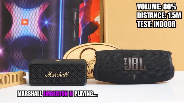 MARSHALL EMBERTON II (2) VS JBL CHARGE 5 TEST SOUND смотреть онлайн