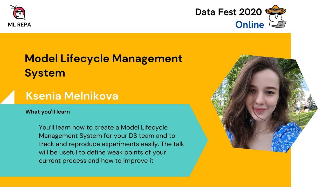 Ksenia Melnikova: Model Lifecycle Management System (ENG) смотреть онлайн