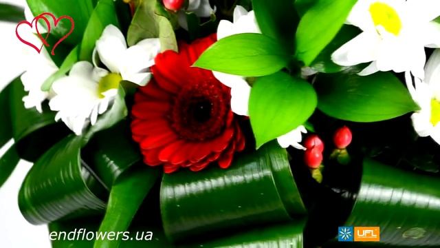 Букет Красно-белый заказать на 8 марта! Доставка цветов и подарков на u-f-l.net смотреть онлайн
