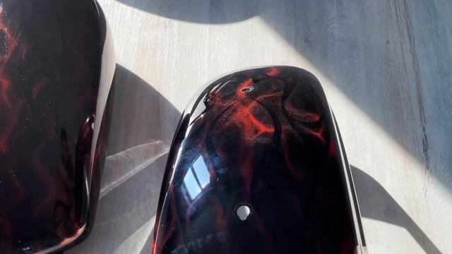 Red&Black custom painted HD Sportster / Черный и красный. Аэрография на ХД Спортстер смотреть онлайн