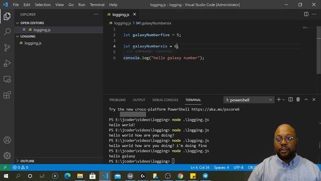 Javascript Hello World - An introduction to console.log() смотреть онлайн