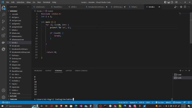 How do Break and Continue statement Work in C Programming? смотреть онлайн