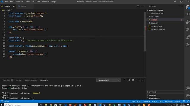 Step by step guide to setup https with NodeJs and Express смотреть онлайн