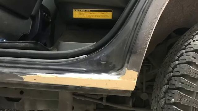 Toyota Land Cruiser Prado, ремонт после удара в переднюю левую часть. смотреть онлайн