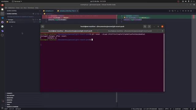 Revertendo um git push na master смотреть онлайн