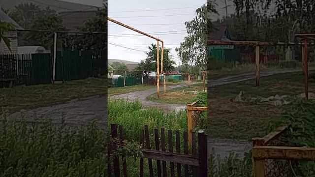 Гроза 10 июня 2023г. Октябрьск, Самарская область. смотреть онлайн