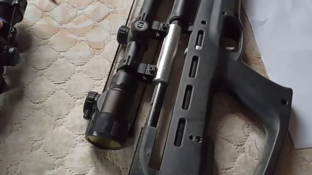 Настройка оптического прицела пневматической винтовки.