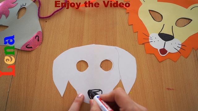 Dalmatiner Maske basteln ? How to make a dog mask ? как сделать маску собаки из бумаги смотреть онлайн