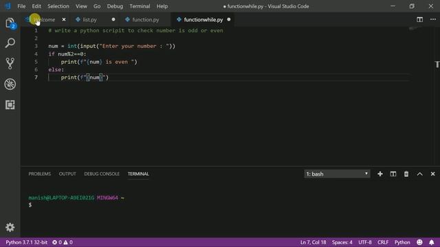 Check Number is odd or even in python смотреть онлайн
