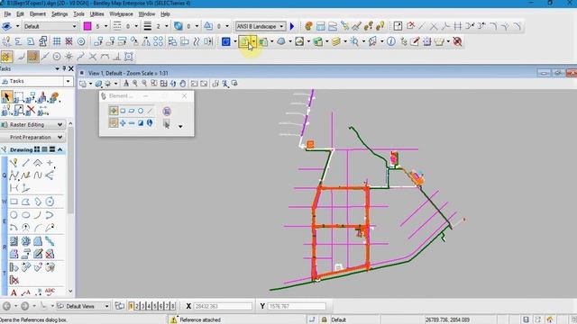 Как подключить внешний файл к DGN в MicroStation V8i смотреть онлайн