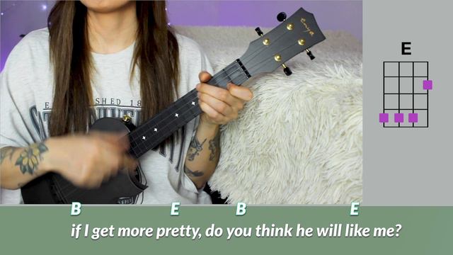 BEACH BUNNY - PROM QUEEN | EASY UKULELE TUTORIAL смотреть онлайн