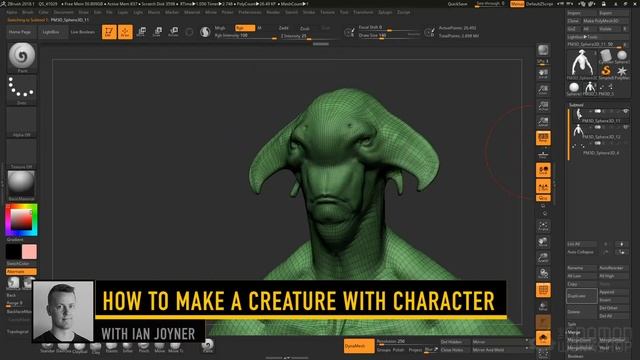 How to make a Creature with Character with Ian Joyner смотреть онлайн