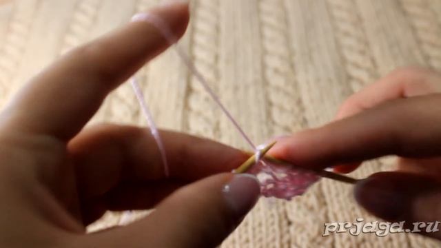 Узор спицами «Дольки апельсина» смотреть онлайн