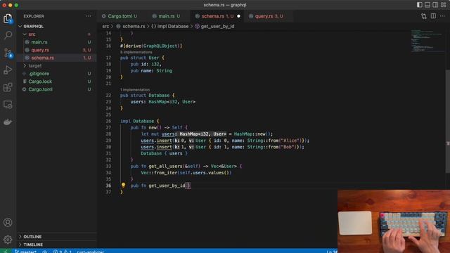 ASMR Live Coding | GraphQL with Rust | No talking смотреть онлайн