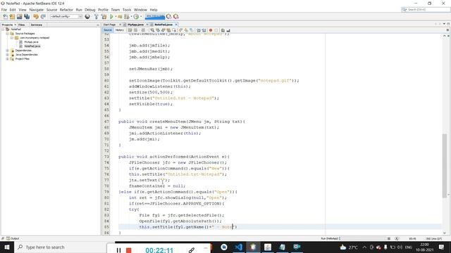 Build a Simple Notepad Application using Java | Java Projects | GeeksforGeeks смотреть онлайн