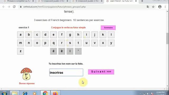 Fr-G8 -Activités en ligne pour exercer le futur simple. смотреть онлайн