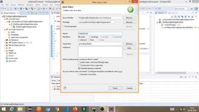 How to Deploy a Spring Boot Application on an External Tomcat Server смотреть онлайн