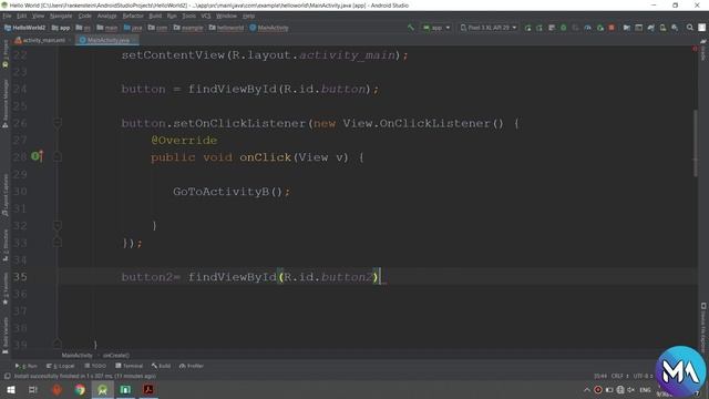 Types of Intents: Explicit & Implicit | Android Tutorial #25 смотреть онлайн
