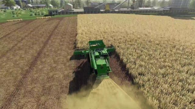Таймлапс #80/Уборка пшеницы и сои/Карта Бухалово/Farming Simulator 2019 смотреть онлайн