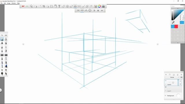 How to Draw with the Sketchbook Pro Perspective Tool смотреть онлайн