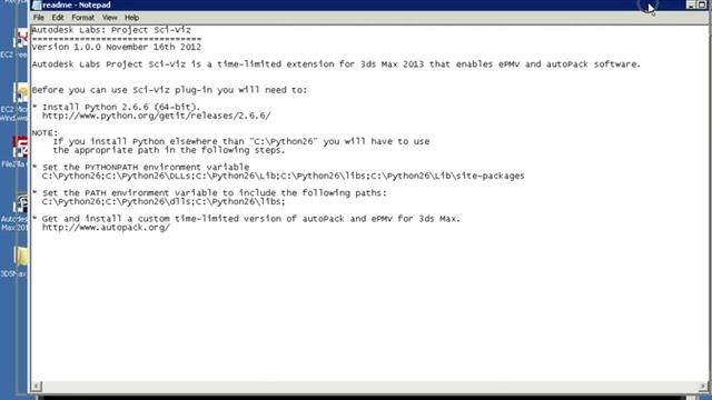 3D Studio Max uPy plugins autoPack and ePMV: Install Sci-Viz from Autodesk смотреть онлайн