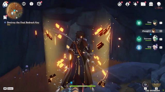 Destroy the final Bedrock Key Genshin Impact смотреть онлайн